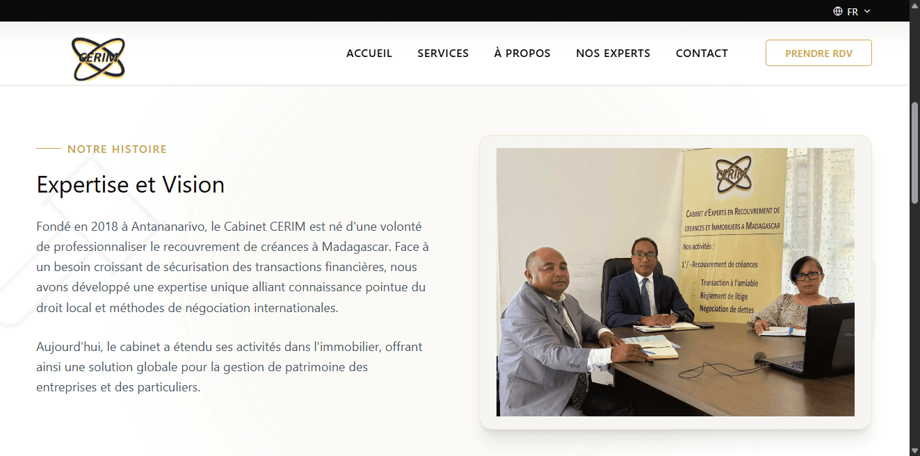Capture 2 du projet CERIM